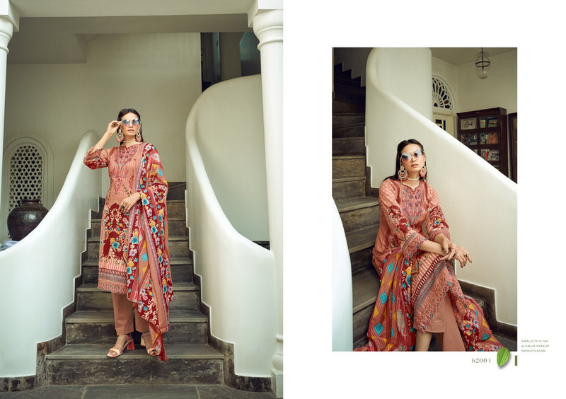 Siyoni Designer Hana Lawn Cotton Digital Print With Embroidery Work Suits