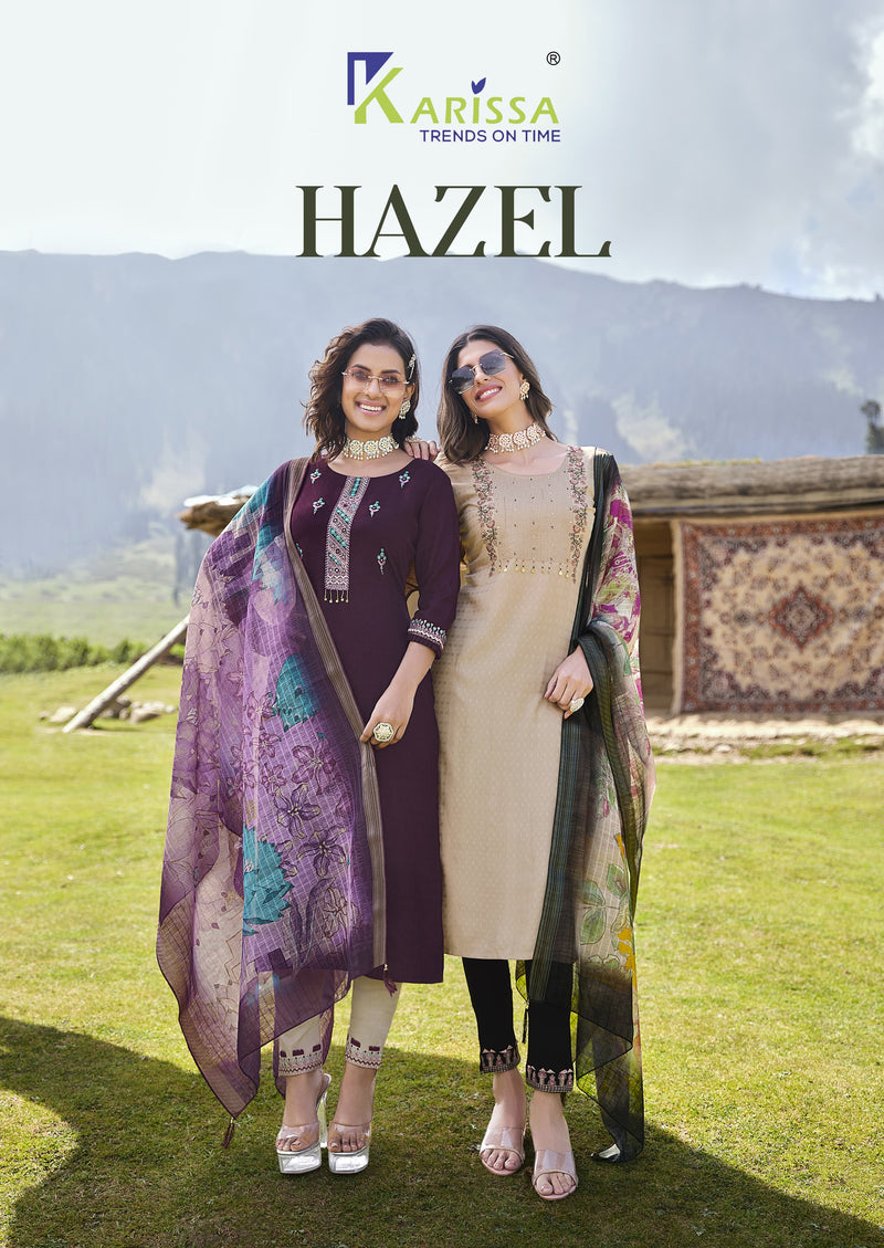 Karissa Hazel Viscose Fancy Pattern Party Wear Designer Exclusive Kurti Collection