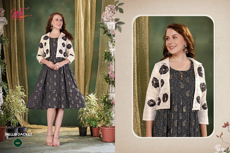 We Woman Ethnics Hello Jacket Fancy Kurti With koti Collection