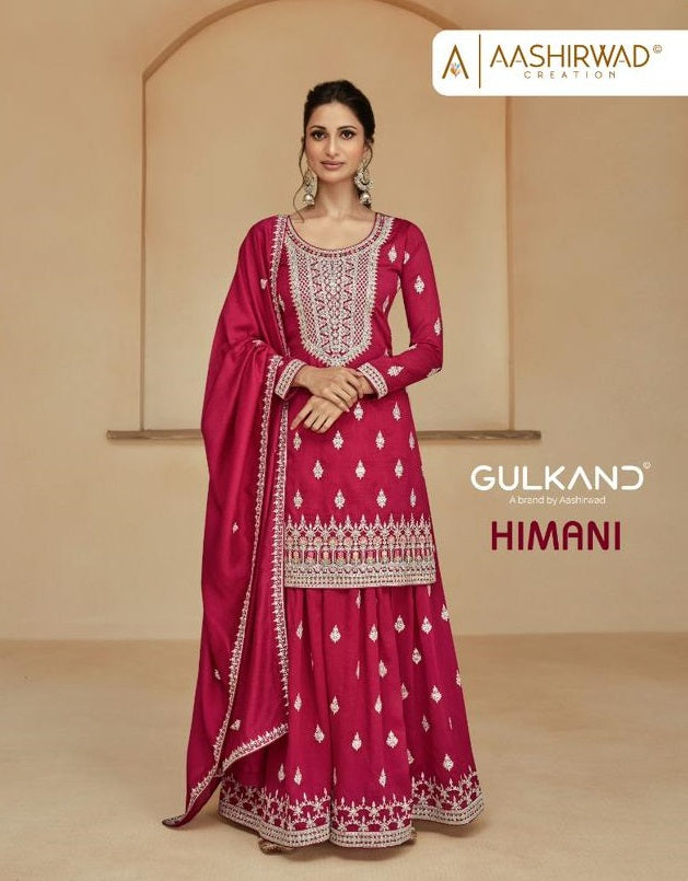 Aashirwad Creation Himani Silk Heavy Embroidery Suits
