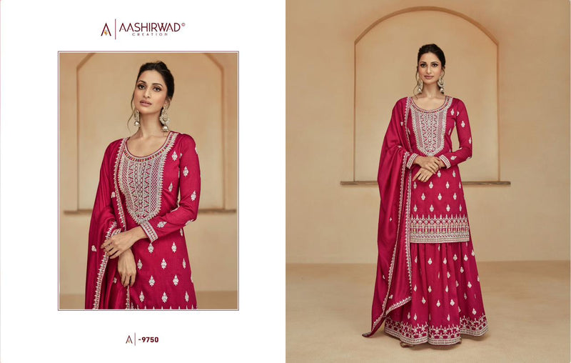 Aashirwad Creation Himani Silk Heavy Embroidery Suits