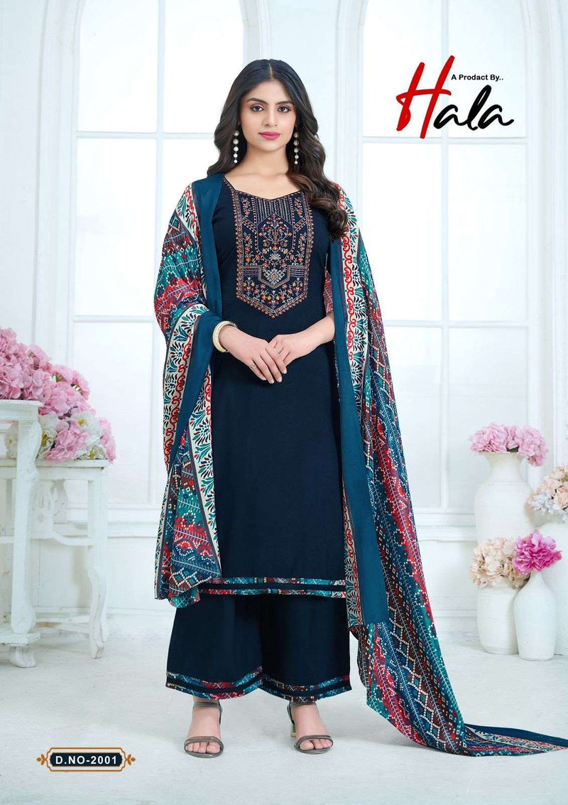 Hala Nigaar Vol 2 Pure Rayon Embroidered Diamond Work Fancy Suit