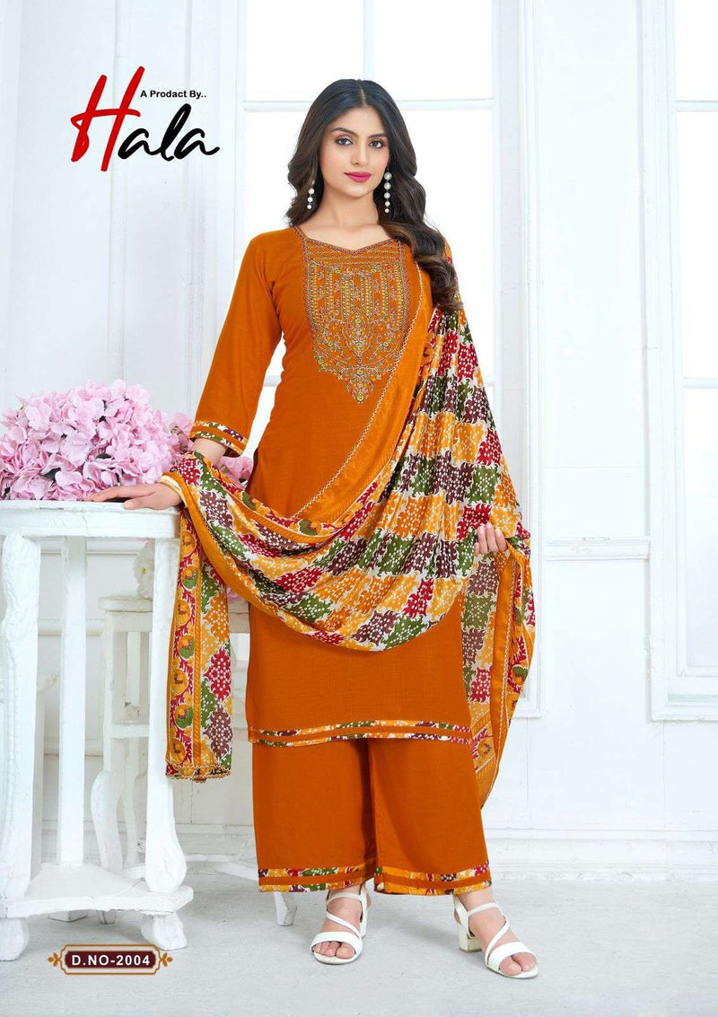 Hala Nigaar Vol 2 Pure Rayon Embroidered Diamond Work Fancy Suit