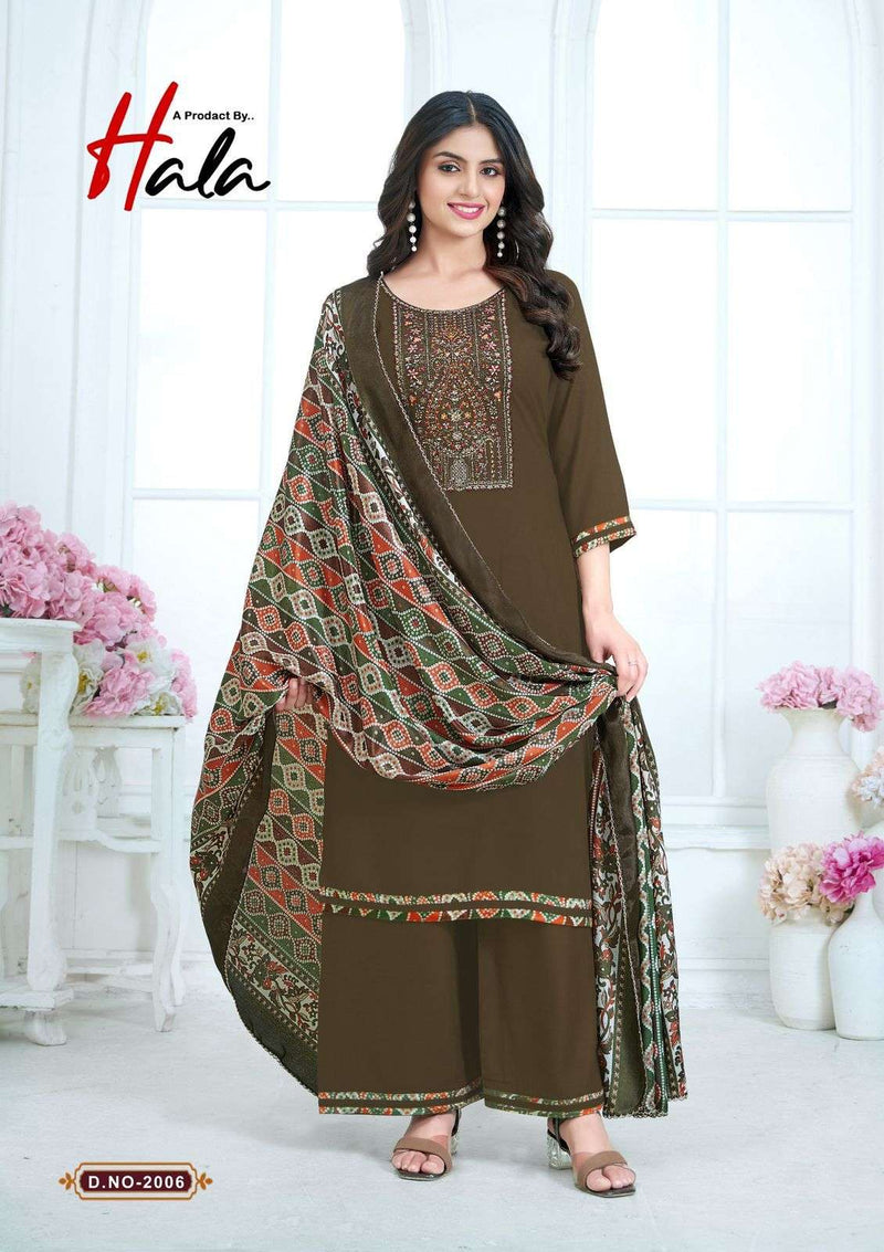 Hala Nigaar Vol 2 Pure Rayon Embroidered Diamond Work Fancy Suit