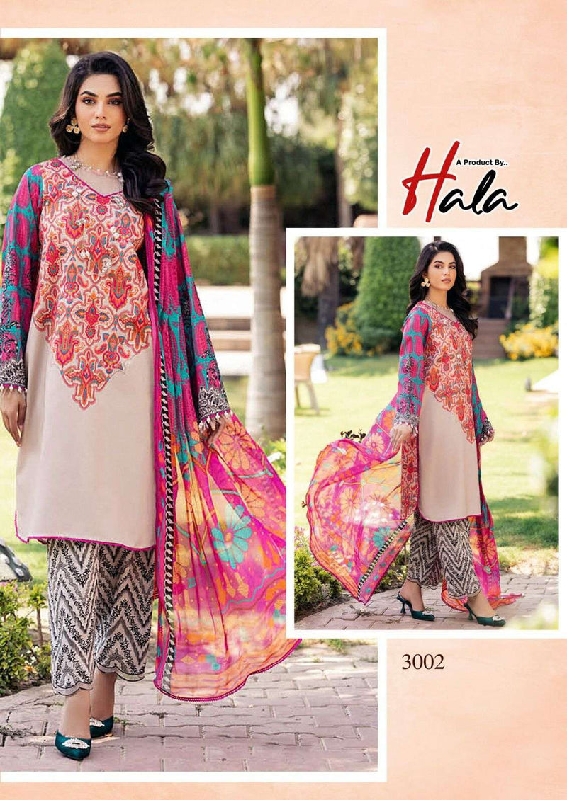 Hala Hezal Heavy Cotton Karachi Print Pakistani Salwar Suit