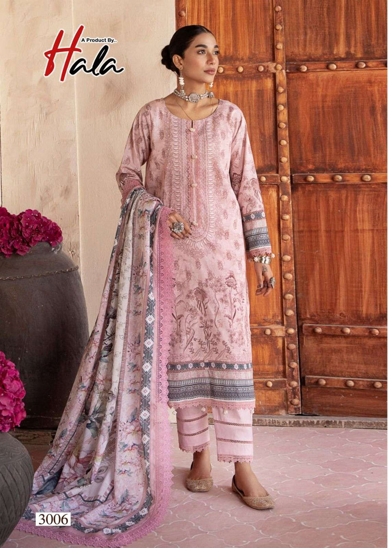 Hala Hezal Heavy Cotton Karachi Print Pakistani Salwar Suit