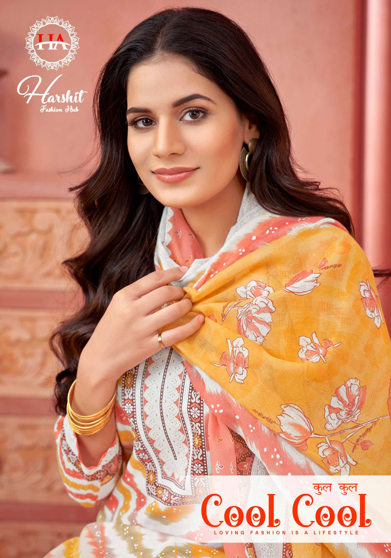 Harshit Fashion Cool Cool Cotton Fancy Printed Designer Daily Wear Salwar Kameez