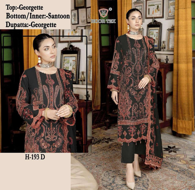 Hoor Tex H 193 Fox Georgette Fancy Designer Party Wear Salwar Kameez