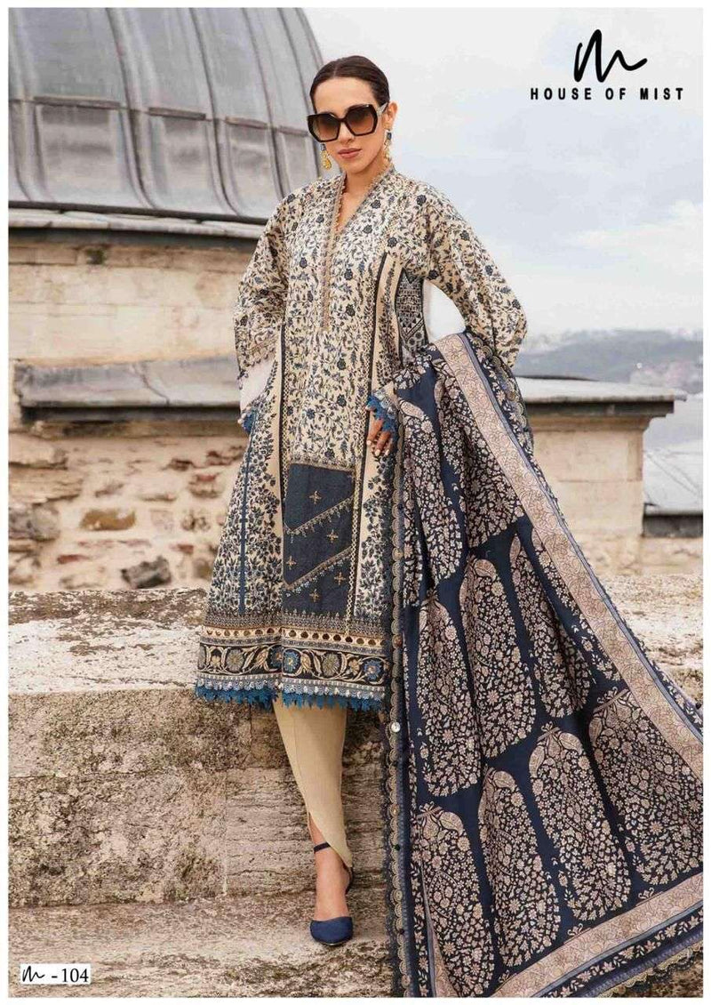 House Of Mist Ghazal Cotton Collection Vol 11 Pure Cotton Printed Karachi Suit