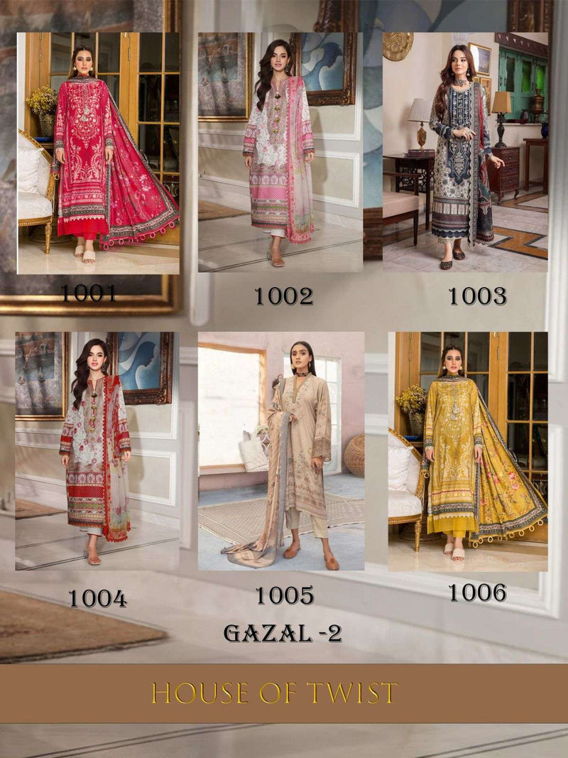 House Of Twist Gazal Vol 2 Cotton Digital Prints Casual Wear Salwar Suit