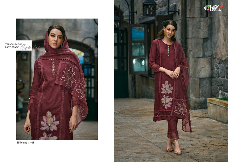 Lady Leela Ibadat Viscose With Heavy Hand Work Designer Ready Made Suits
