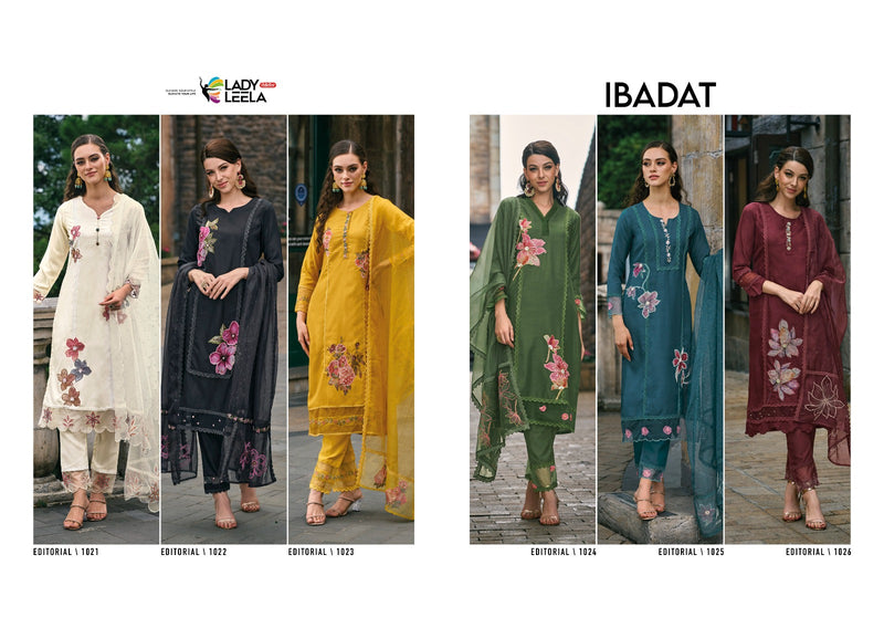 Lady Leela Ibadat Viscose With Heavy Hand Work Designer Ready Made Suits