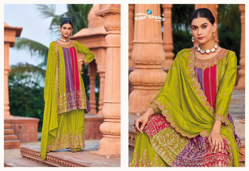 Your Choice Ibiza Chinon With Heavy Embroidery Designer Salwar Suit Collection