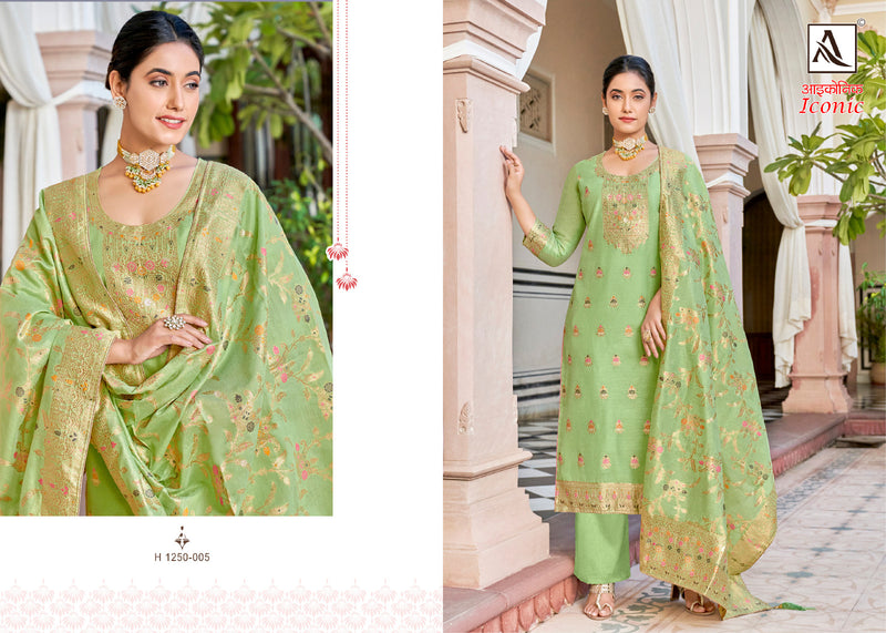 Alok Suits Iconic Jacquard Designer Salwar Suit With Dupatta