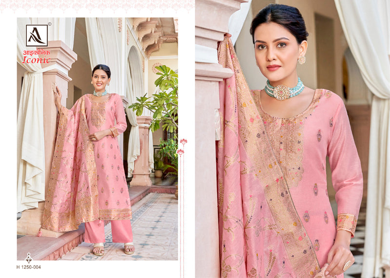 Alok Suits Iconic Jacquard Designer Salwar Suit With Dupatta
