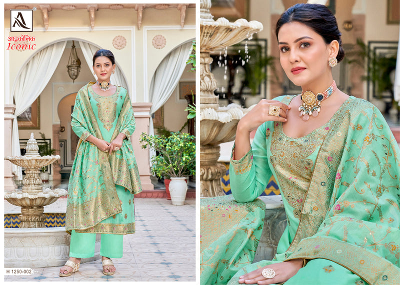 Alok Suits Iconic Jacquard Designer Salwar Suit With Dupatta