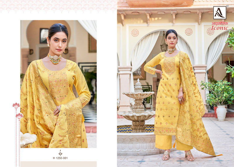Alok Suits Iconic Jacquard Designer Salwar Suit With Dupatta