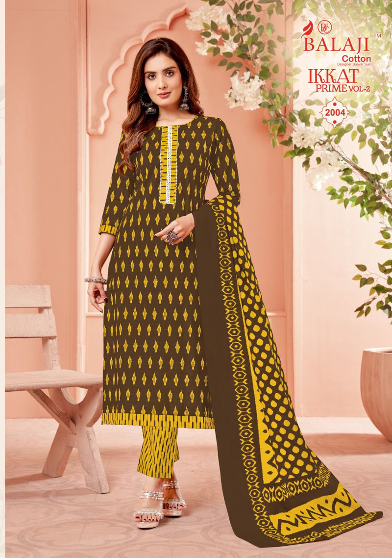Balaji Cotton Ikkat Prime Vol 2 Cotton Printed Regular Wear Salwar Suits
