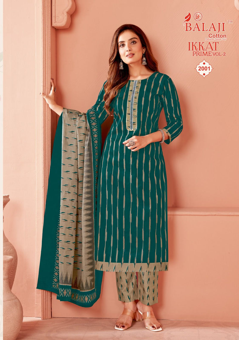Balaji Cotton Ikkat Prime Vol 2 Cotton Printed Regular Wear Salwar Suits