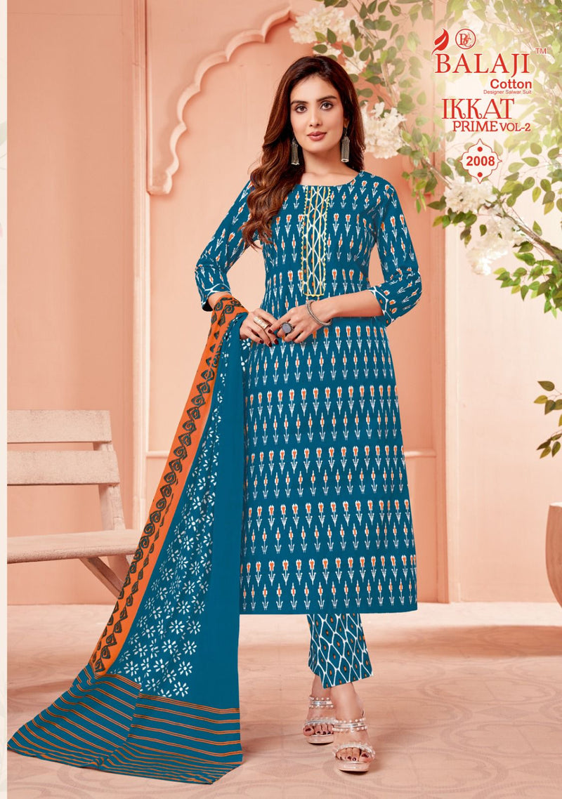 Balaji Cotton Ikkat Prime Vol 2 Cotton Printed Regular Wear Salwar Suits