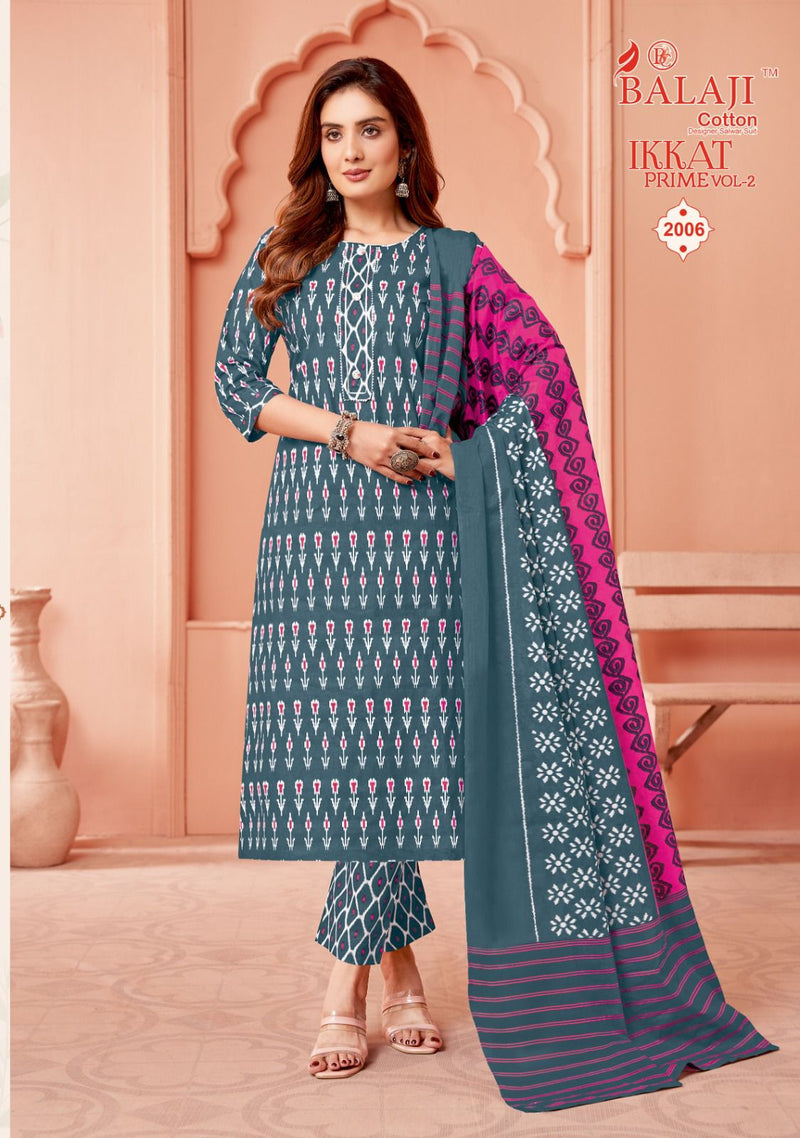 Balaji Cotton Ikkat Prime Vol 2 Cotton Printed Regular Wear Salwar Suits