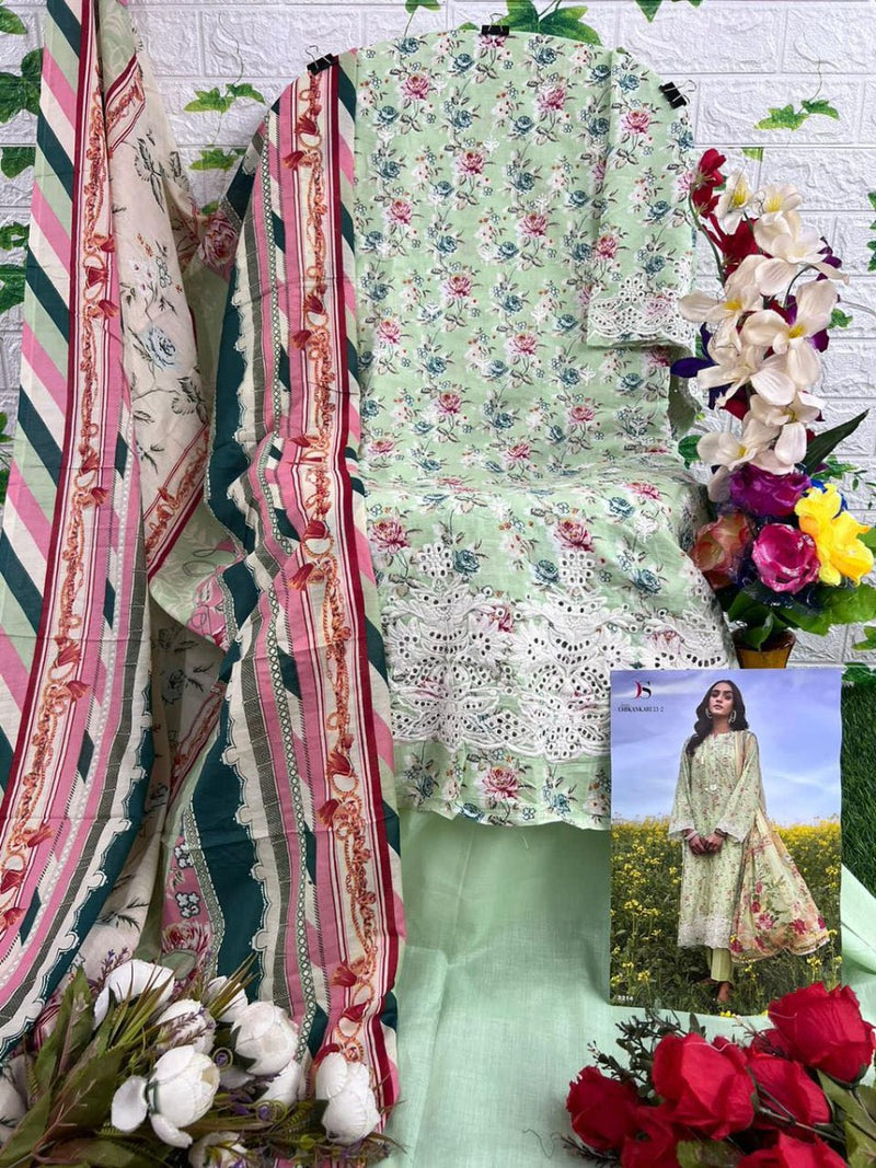 Deepsy Suits Image Chikankari 23 Vol 2 Ready Made Collection Cotton Print With Embroidery Suits