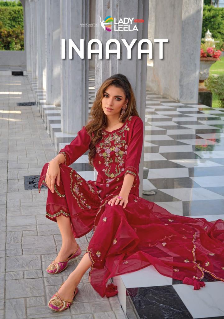 Lady Leela Inaayat Viscose Embroidery Work Party Wear Kurti Collection
