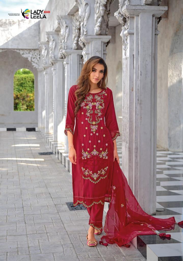 Lady Leela Inaayat Viscose Embroidery Work Party Wear Kurti Collection