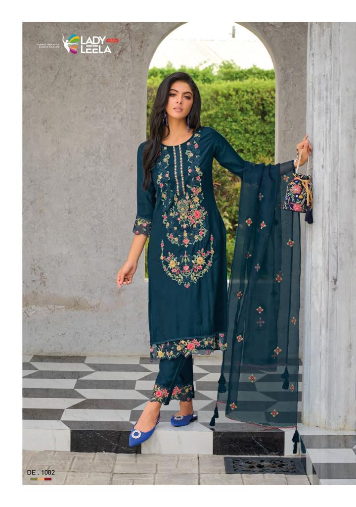 Lady Leela Inaayat Viscose Embroidery Work Party Wear Kurti Collection