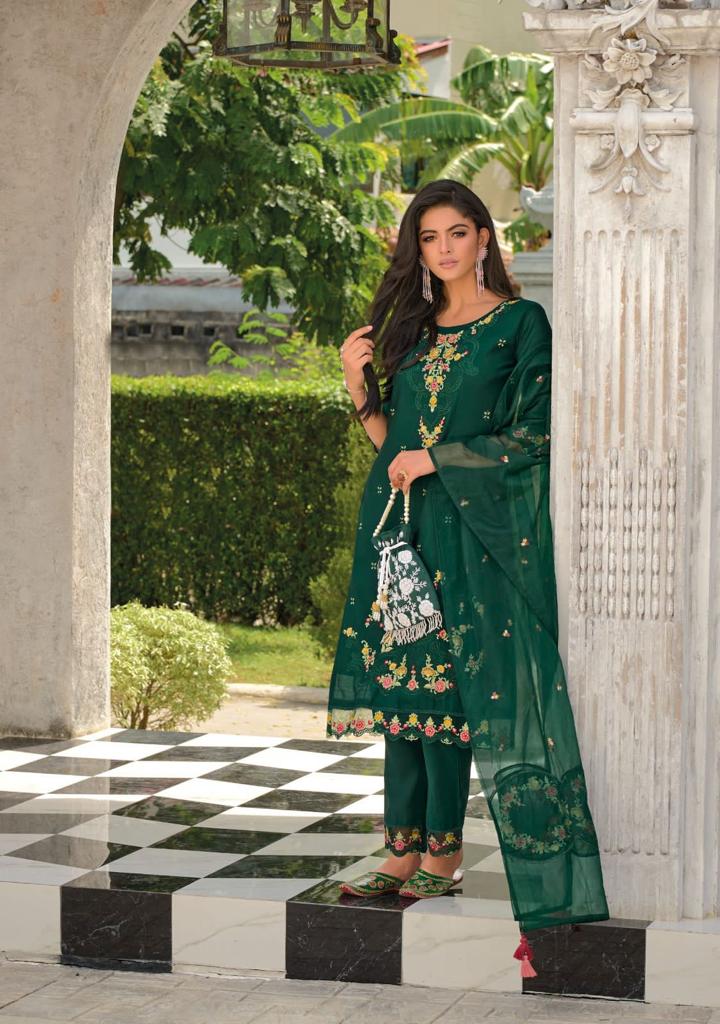 Lady Leela Inaayat Viscose Embroidery Work Party Wear Kurti Collection