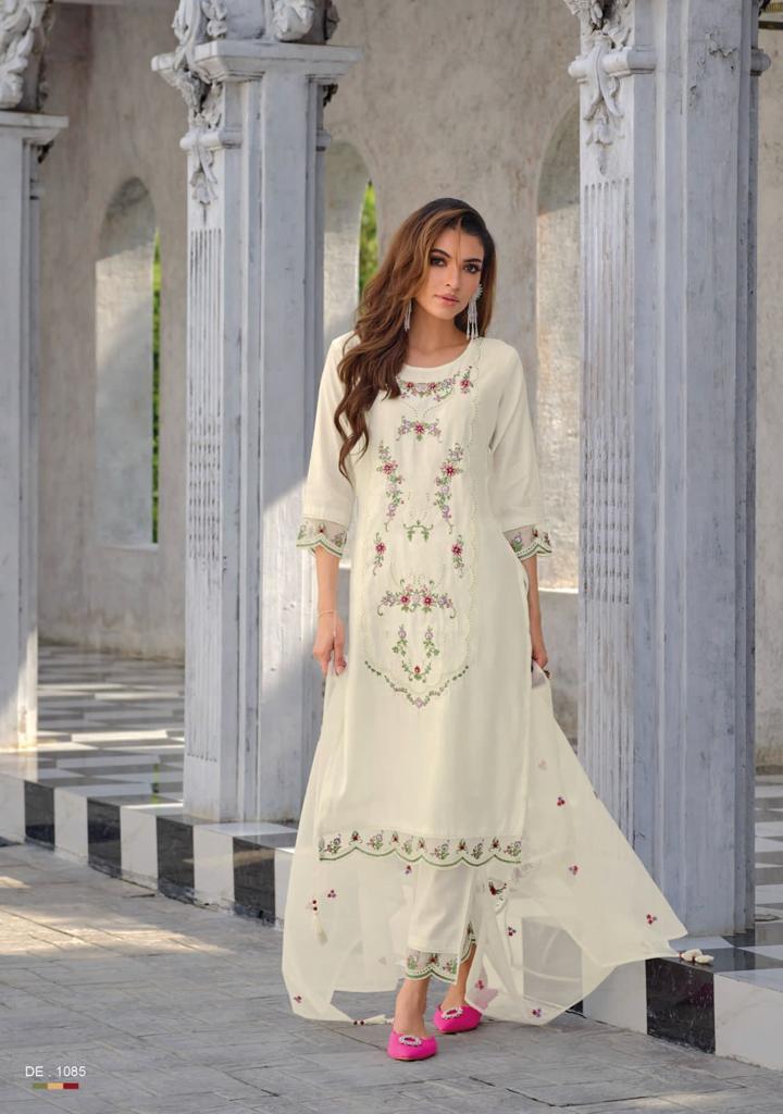 Lady Leela Inaayat Viscose Embroidery Work Party Wear Kurti Collection