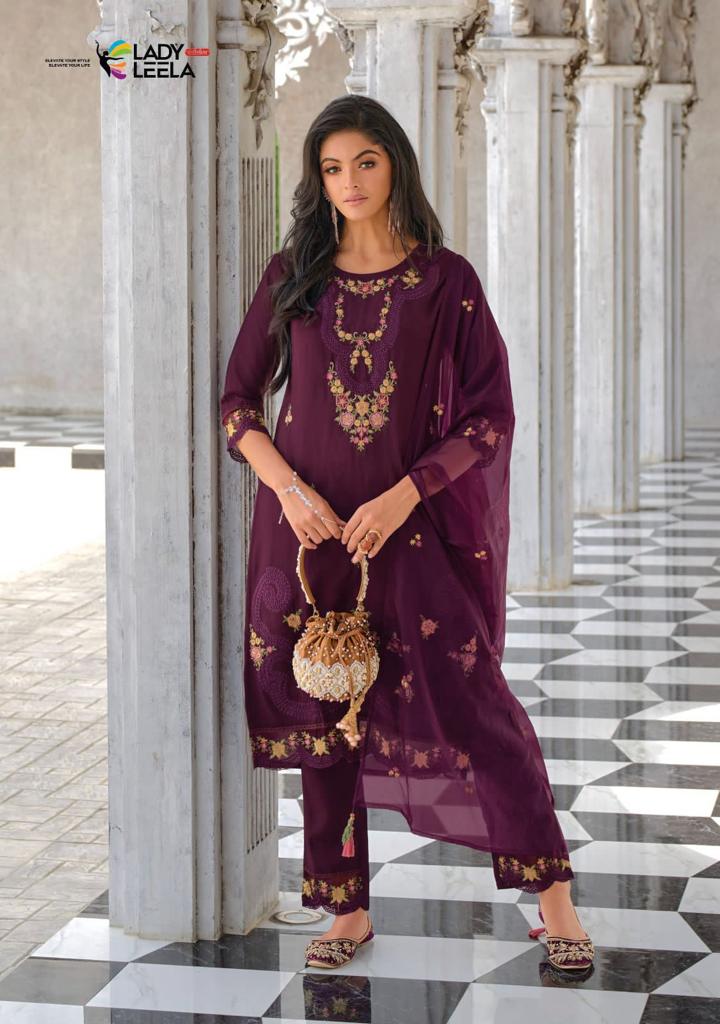Lady Leela Inaayat Viscose Embroidery Work Party Wear Kurti Collection