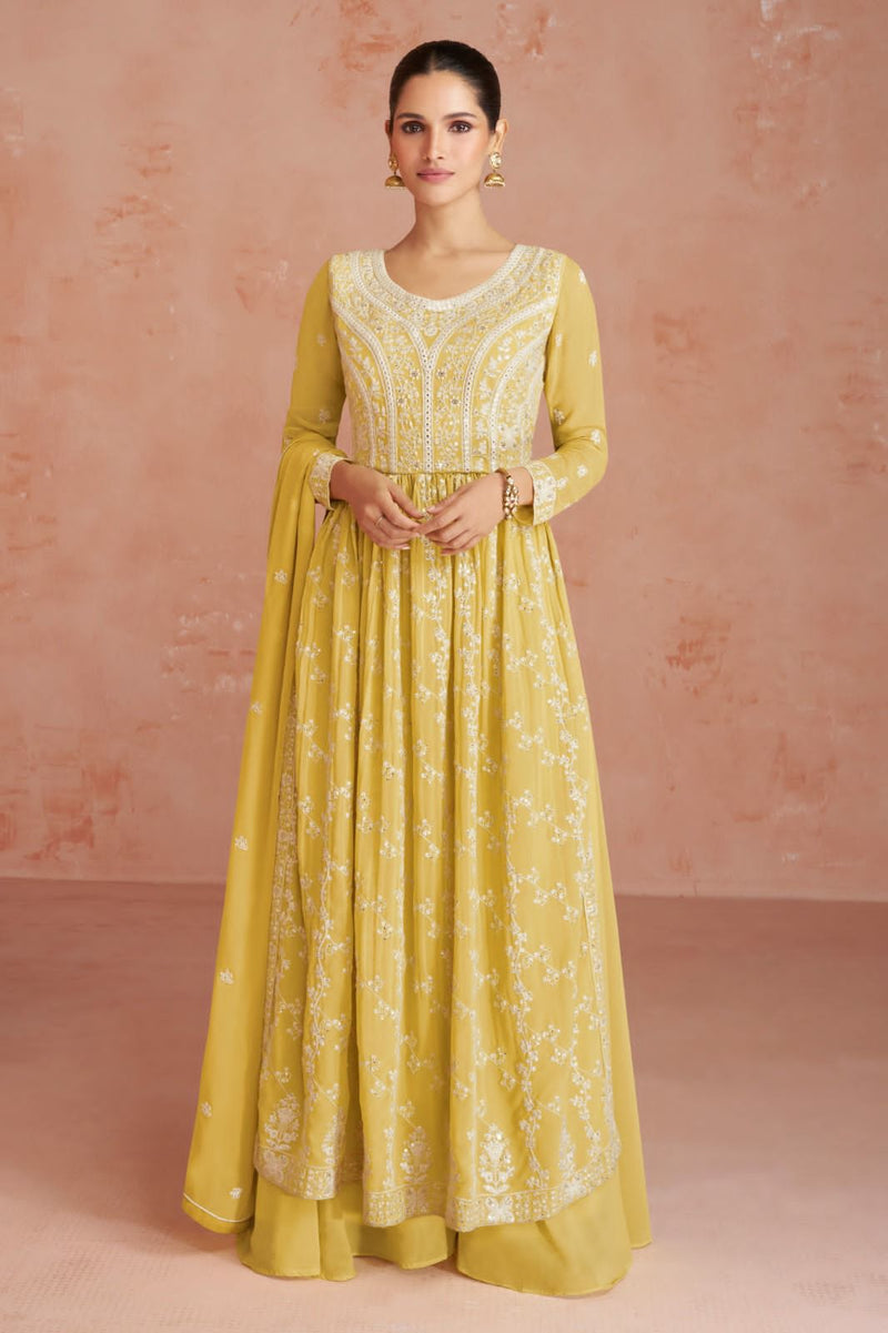 Ashirwad Creation Inaya Real Georgette Heavy Designer Ready Made Suits