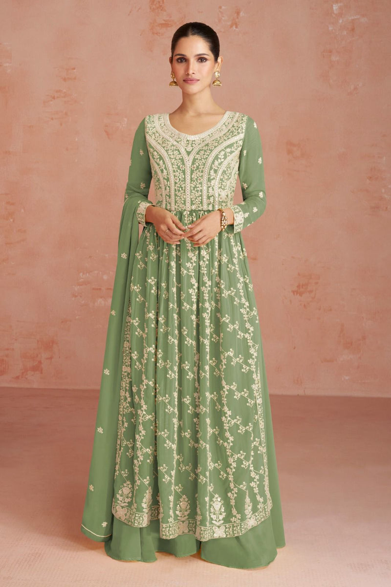 Ashirwad Creation Inaya Real Georgette Heavy Designer Ready Made Suits