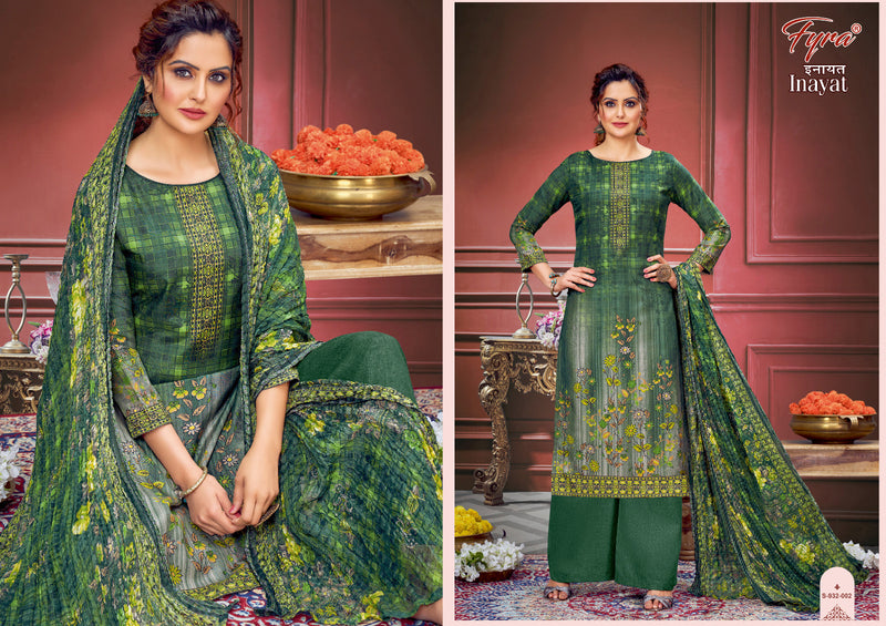Fyra Designing Hub Inayat Muslin Digital Print Swarovski Diamond Work Fancy Printed Salwar Kameez