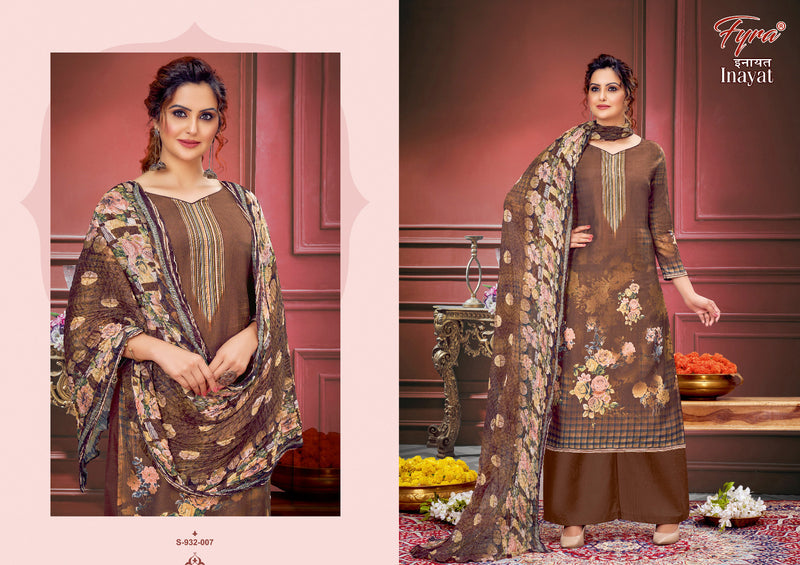 Fyra Designing Hub Inayat Muslin Digital Print Swarovski Diamond Work Fancy Printed Salwar Kameez