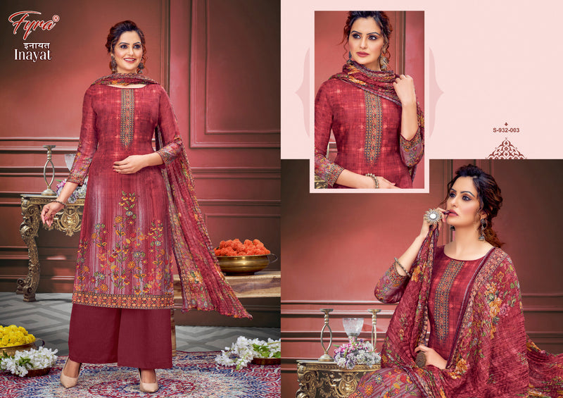 Fyra Designing Hub Inayat Muslin Digital Print Swarovski Diamond Work Fancy Printed Salwar Kameez