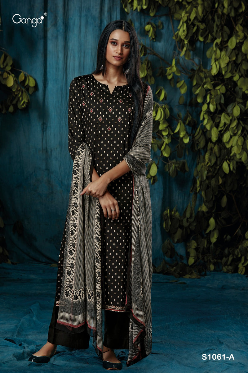 Ganga Inna 1061 Cotton Casual Wear Printed Salwar Suits