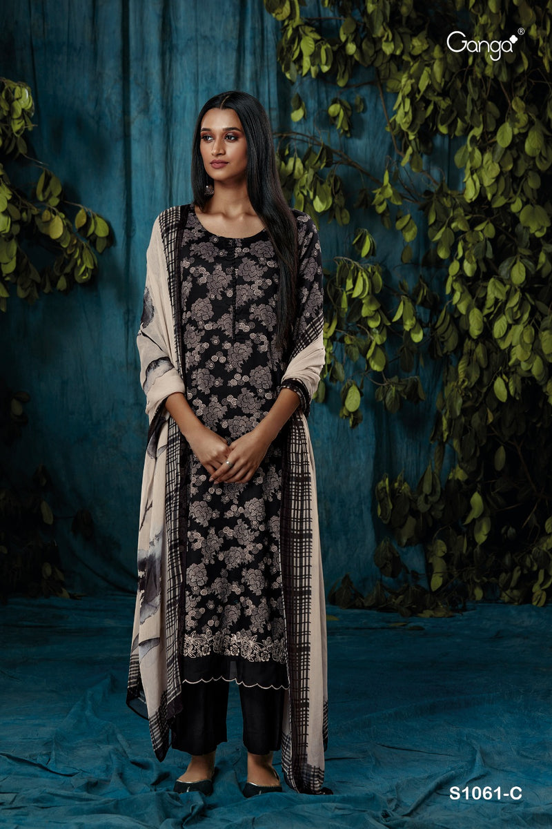 Ganga Inna 1061 Cotton Casual Wear Printed Salwar Suits
