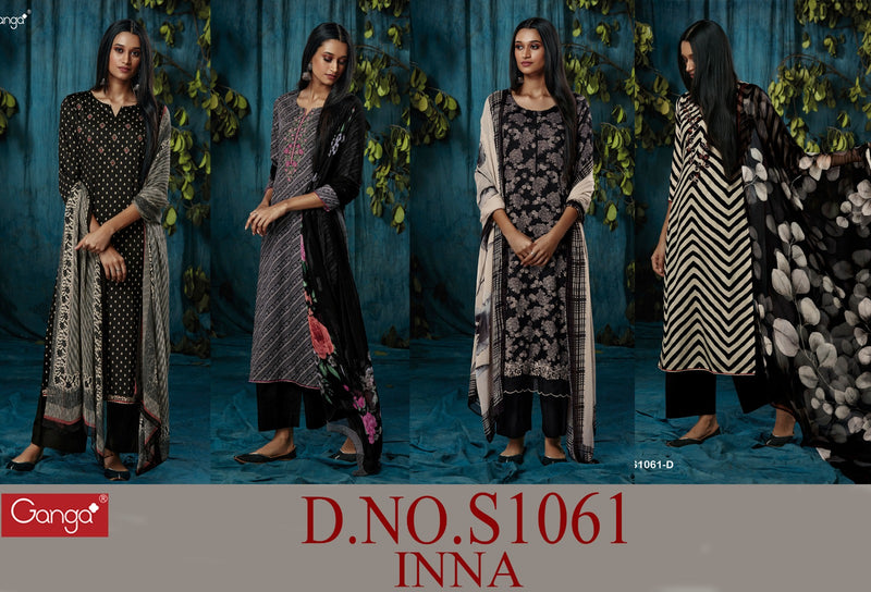 Ganga Inna 1061 Cotton Casual Wear Printed Salwar Suits