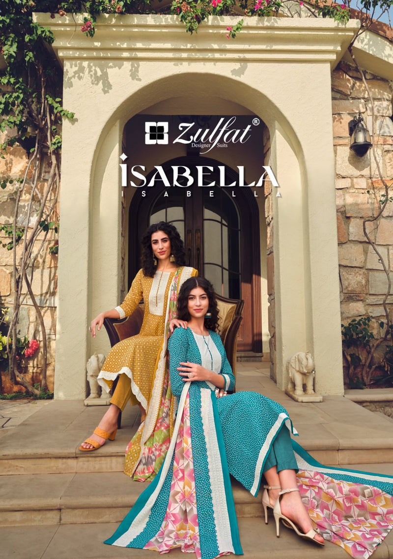 Zulfat Designer Suits Isabella Cotton Designer Print Salwar Suits