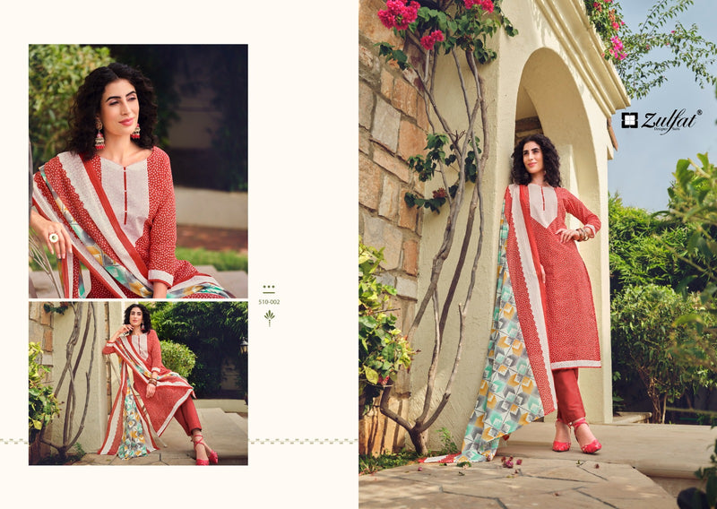Zulfat Designer Suits Isabella Cotton Designer Print Salwar Suits