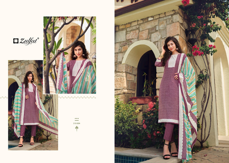 Zulfat Designer Suits Isabella Cotton Designer Print Salwar Suits