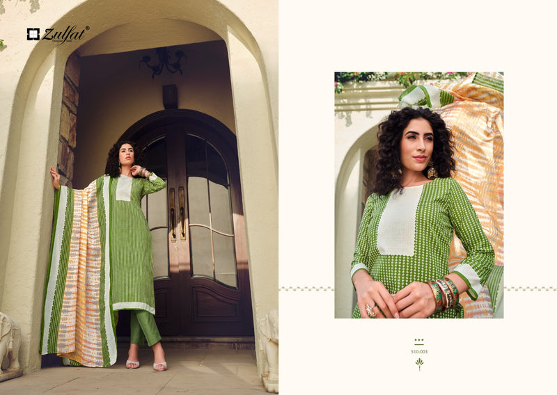 Zulfat Designer Suits Isabella Cotton Designer Print Salwar Suits