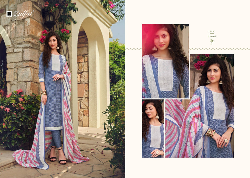 Zulfat Designer Suits Isabella Cotton Designer Print Salwar Suits