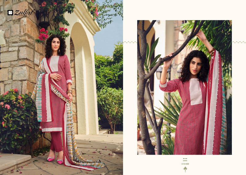 Zulfat Designer Suits Isabella Cotton Designer Print Salwar Suits