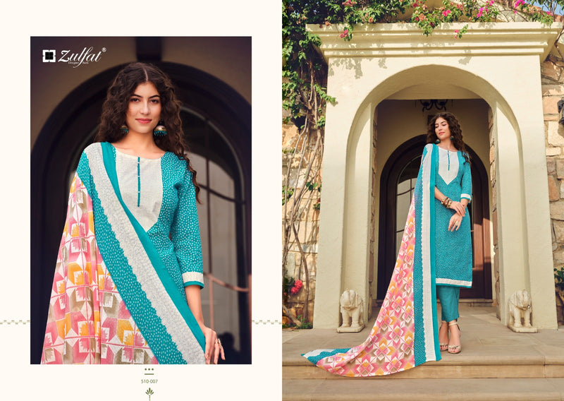 Zulfat Designer Suits Isabella Cotton Designer Print Salwar Suits