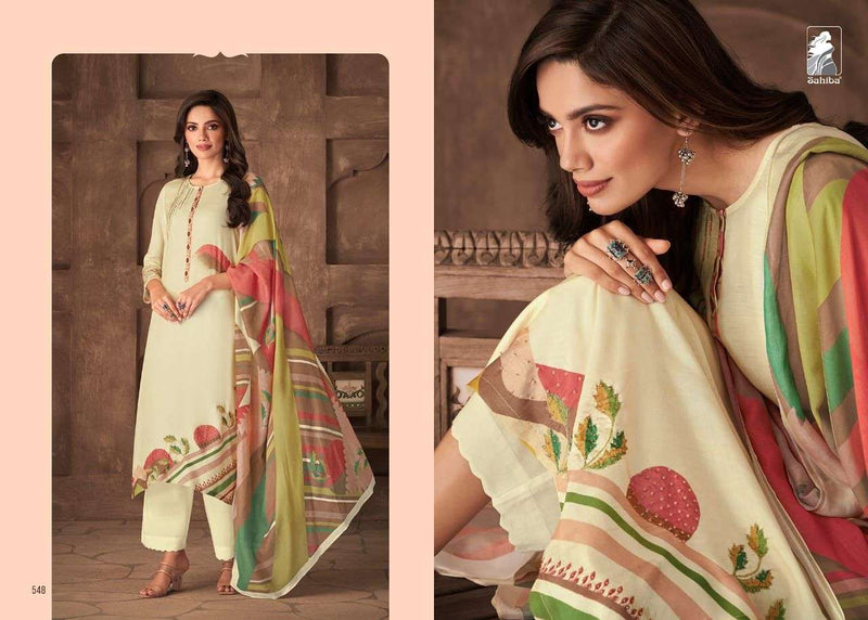 Sahiba Itra Lawn Cotton Digital Print With Hand Work Salwar kameez