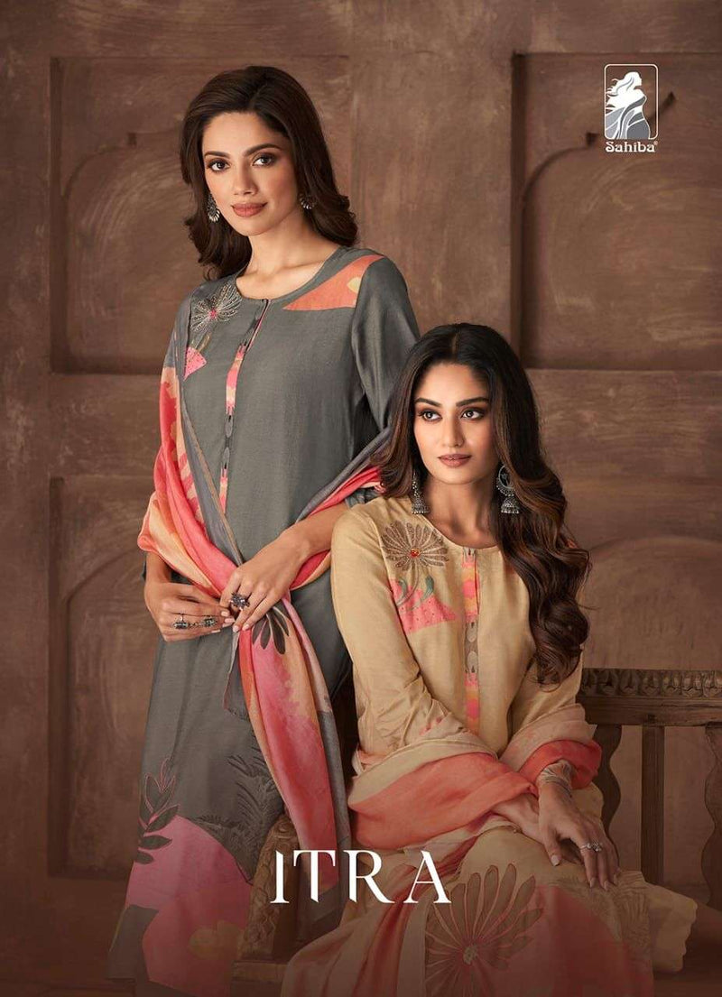 Sahiba Itra Lawn Cotton Digital Print With Hand Work Salwar kameez