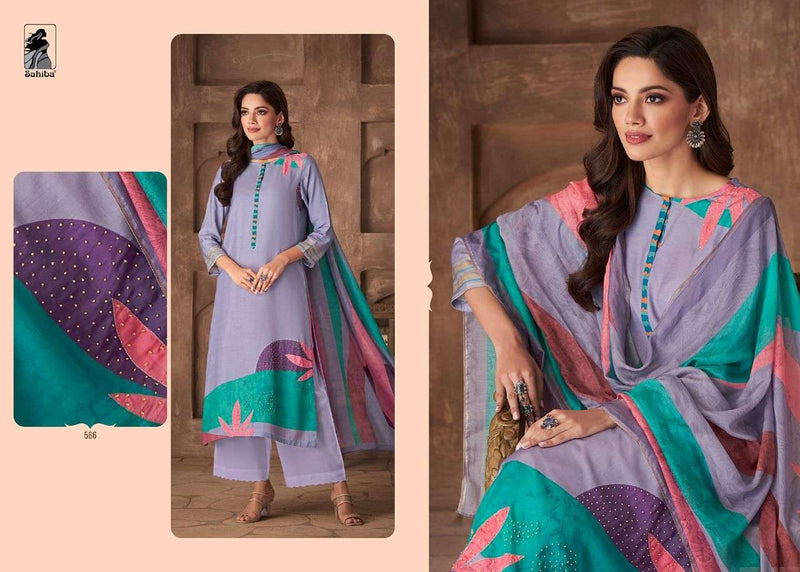 Sahiba Itra Lawn Cotton Digital Print With Hand Work Salwar kameez